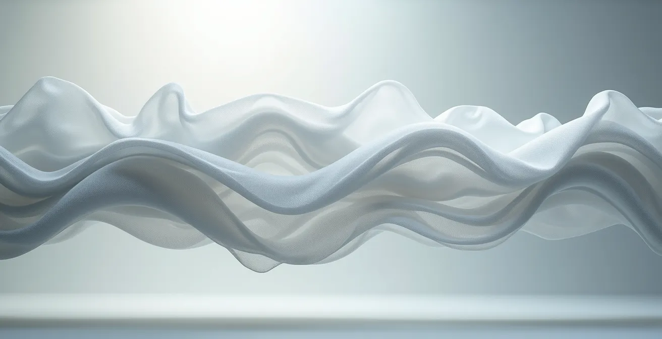 Coupe transversale montrant les couches de vêtements et flux d'air